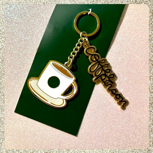 🎄☕ NWT 2025 Starbucks Enameled Metal "Coffee Person" Keychain - Picture 2 of 6
